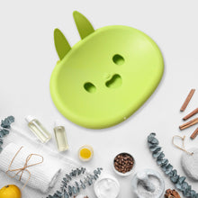 17768 soap box drain soap box cute rabbit shape double soap bowl box plastic rack storage rack bathroom toilet storage box