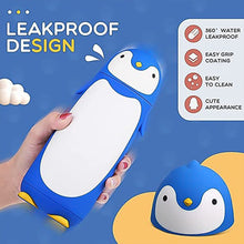 13193 penguin glass water bottle 300ml