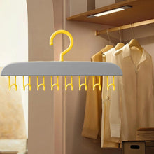 8745 plastic organizer hanger 360 degree rotatable clothes multifunctional with 8 hooks heavy duty clothing tank top belt towel drying rack holder 1 pc
