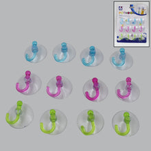 transparent rubber suction wall hook 12pc
