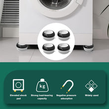 17966 anti vibration pads for washing machine washing machine base foot pads non slip heighten shock and noise cancelling base pads