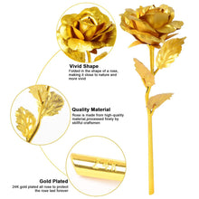 luxury gold plated golden rose valentines day gift