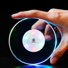 colorful led cocktail coaster round ultra thin