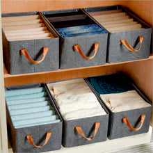 12627 foldable storage box withhandles cotton and linen storage bins and baskets organizer for nursery closet bedroom home 45 cm