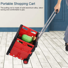 foldable shopping grocery trolley cart travel portable food basket 1 pc