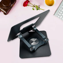 aluminum alloy 360 rotating bracket adjustable laptop stand portable foldable ergonomic laptop support 1