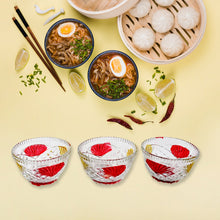 8234 rose glass bowl 7pc set