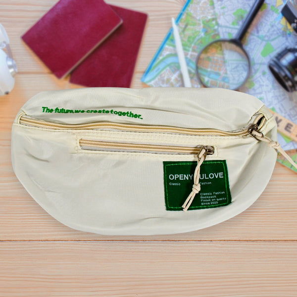 12847 waist bags for men women premium stitching zippers bag waterproof pocket safe large pack for hiking travel camping running sports outdoors with adjustable strap bag mix design 1 pc