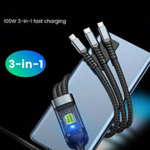 13168 100w 3in1 fast charging cable