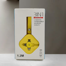3 in 1 charger cable retractable type