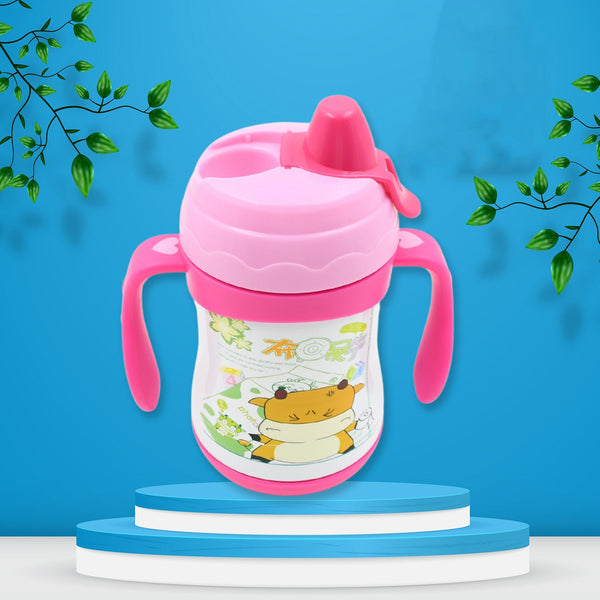 12779 vacuum stainless steel water bottle with carry handle straw fridge water bottle double wall leak proof rust proof cold amp hot leak proof office bottle gym home kitchen hiking trekking travel bottle 280 ml