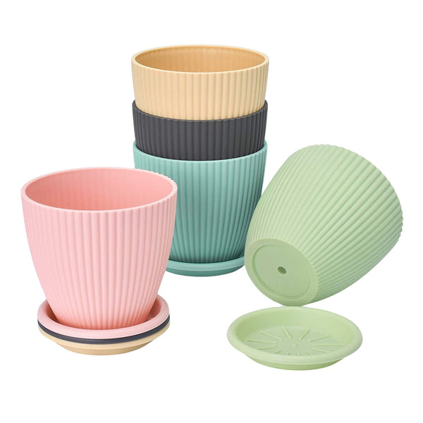 18265 flower pot with tray 5pc