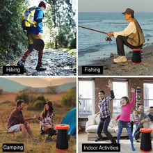 retractable folding stools portable lightweight for indoor and outdoor travel fishing camping garden use