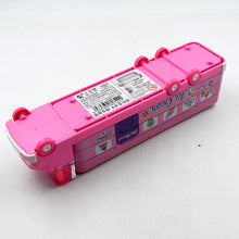 double decker magic truck compass multi level metal truck compass pencil case with movable wheels sharpener mix design 1