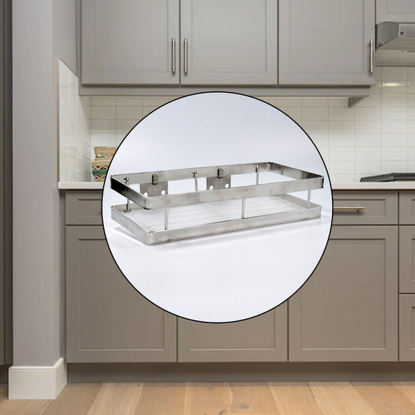 25 cm metal space saving multi purpose rack for kitchen storage organizer shelf stand