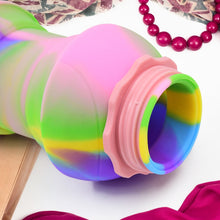 flexible silicone sports water bottle