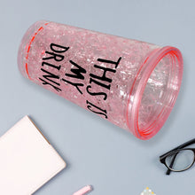 12694 plastic tumbler with straw