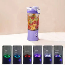 portable crusher juicer with multicolor light
