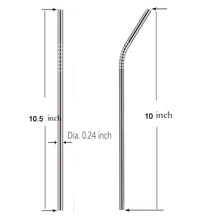 stainless steel straws brush