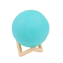 moon night lamp plastic stand blue