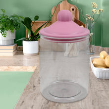transparent kitchen plastic container jar set 2 pcs set 1100 ml approx