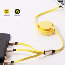 3 in 1 retractable charger charging cable 1 pc