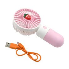 17721 portable small electric fan handheld rechargeable mini student handheld dormitory class personal fan