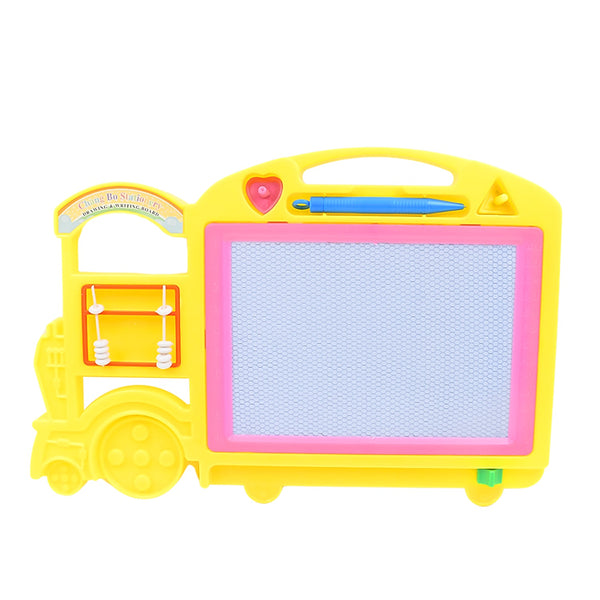 bus shape drawing writing scale board kids