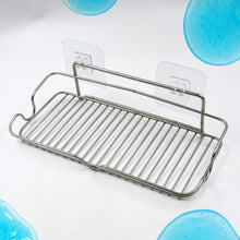 stainless steel shelf storage suction basket rack