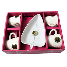8222 ceramic cup with tray 5pc set