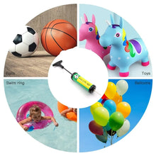 inflator air ball pump soft bouncing ball development kids toy sports plastic pump for soccer basketball football volleyball ball 17 cm