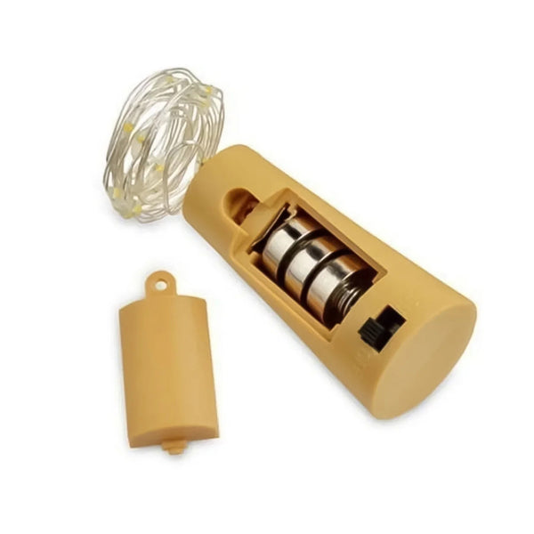 wine bottle cork string light multi led 2m copper wire
