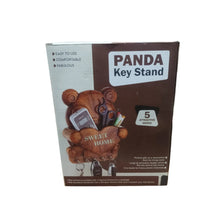 9609 plastic 5 hook panda key holder
