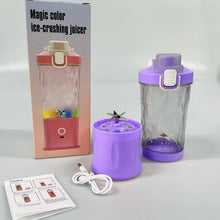 portable crusher juicer with multicolor light