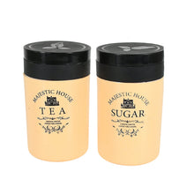 5639 accurate seal tea sugar coffee container 3 pcs plastic damru shaped tea coffee sugar canisters jar new airtight food seal containers for salt dry fruit grocery 2 section 3 pcs set 800 ml