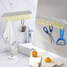 8745 plastic organizer hanger 360 degree rotatable clothes multifunctional with 8 hooks heavy duty clothing tank top belt towel drying rack holder 1 pc