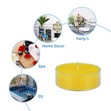 12958 yellow tealight candle 1pc
