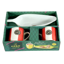 8223 tea mug with platter 3pc set