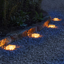 ice cube shaped solar garden light