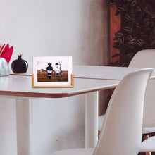 17913 wooden picture frame stand