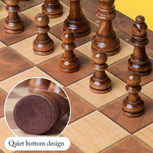 folding wooden chess board set 1pc