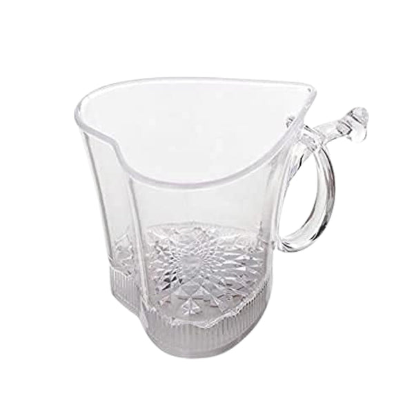 heart shaped blinking led glass gift cup