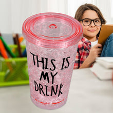 12694 plastic tumbler with straw