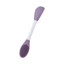 double headed face silicone mask brush