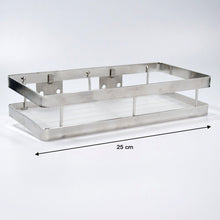 25 cm metal space saving multi purpose rack for kitchen storage organizer shelf stand
