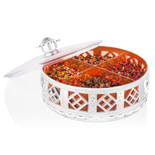 10238 round silver dry fruit box