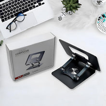 aluminum alloy 360 rotating bracket adjustable laptop stand portable foldable ergonomic laptop support 1