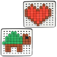 18042 pixel cubes toy for children early education pixel game educational board games board birthday gift for kids learning math toy brain games math puzzle approx 180 cubes with pixel board book