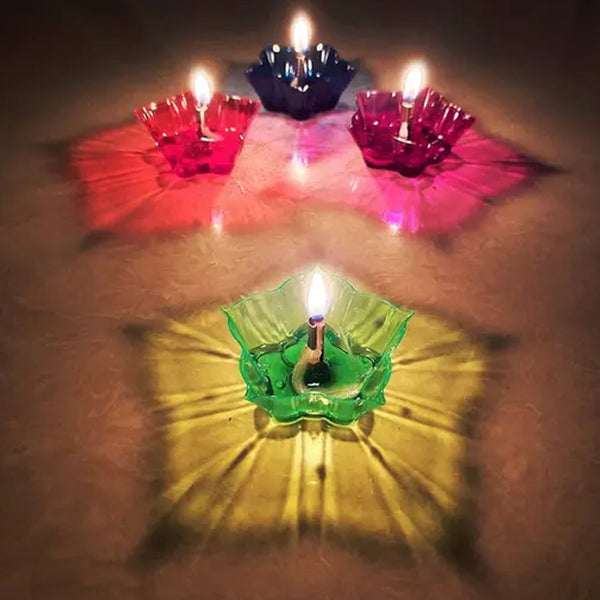 13625 colorful reflection diya combo 12pc