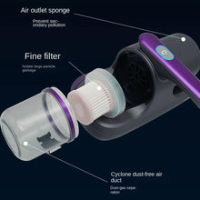 0227 powerful suction portable handheld vacuum cleaner low noise vacuum cleaner for bed cordless vacuum cleaner for car seat crevices pillows mattresses sofas wireless anti dust and mite cleaner